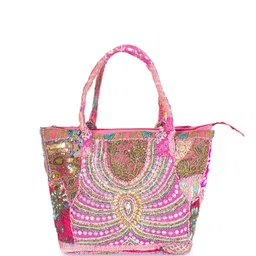 HANDICRAFT PALACE Oversized Shopper Tote Bag with Tasselled-picture-16