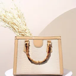 HAUTE SAUCE by Campus Sutra Textured Structured Handheld Bag-picture-13