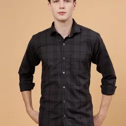 JADEBERRY Standard Checked Cotton Casual Shirt-image-60