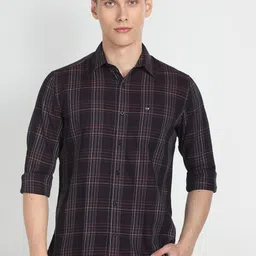 Arrow Sport Slim Fit Tartan Checks Opaque Twill Cotton Casual Shirt-picture-25