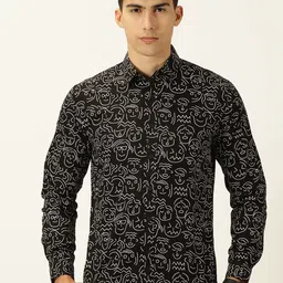 Moda Rapido Printed Classic Slim Fit Cotton Casual Shirt-picture-31