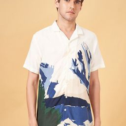 Urban Ranger by pantaloons Slim Fit Graphic Printed Cotton Casual Shirt-picture-30