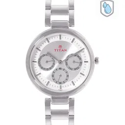 Titan Women Stainless Steel Bracelet Style Straps Analogue Watch NR2480SM03-picture-10