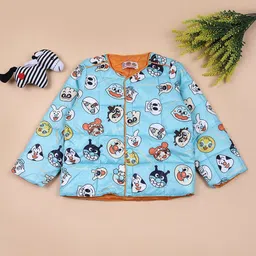 V-Mart Boys Collarless Graphic Printed Cotton Casual Padded Jacket-picture-35