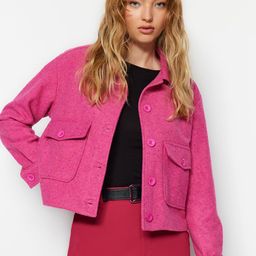 Trendyol Spread Collar Crop Tailored Jacket-picture-23