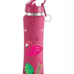 NIRLON Pink Printed Stainless Steel Single Wall Vacuum Water Bottles 750 ml-picture-24