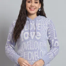 Chemistry Typography Printed Hooded Woollen Pullover-picture-10