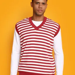 V-Mart Striped Cotton Sweater Vest-picture-18