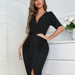 StyleCast x Revolte Ruched Sheath Dress-picture-12