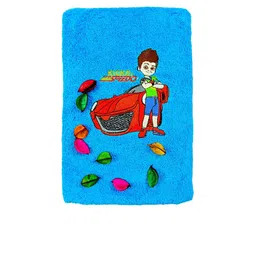 TurtleLittle Kids Blue & Red Printed 500 GSM Bath Towel-picture-17