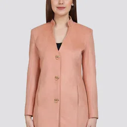 YOUNG CLUB CLASSIC Mandarin Collar Single-Breasted Suede Overcoat-picture-19