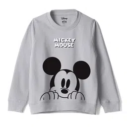 Wear Your Mind Boys Mickey Mouse Printed Long Sleeves Pure Cotton Sweatshirt-image-23