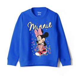 Wear Your Mind Girls Minnie Mouse Printed Round Neck Cotton Sweatshirt-picture-42