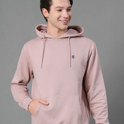 Red Tape Men Pink Solid Hooded Sweatshirt-picture-41