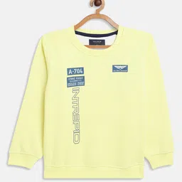 Octave Boys Yellow Printed Fleece Sweatshirt-picture-24
