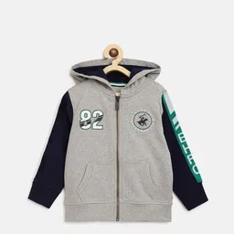 Beverly Hills Polo Club Boys Grey Hooded Sweatshirt-picture-11