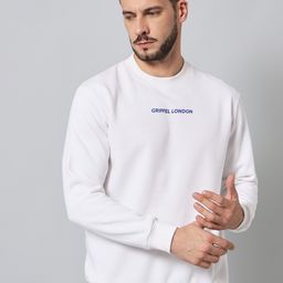 GRIFFEL Men White Sweatshirt-picture-4