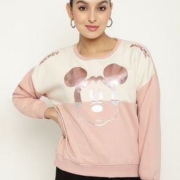 METTLE Women Mickey Mouse Printed Fleece Sweatshirt-picture-22