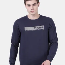 t-base Men Blue Printed Sweatshirt-picture-16