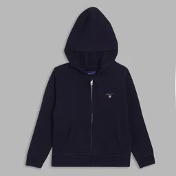 GANT Boys Navy Blue Solid Cotton Hooded Sweatshirt-picture-53