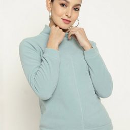 METTLE Women High Neck Fleece Sweatshirt-picture-9