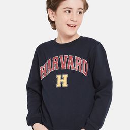 Octave Boys Typography Printed Fleece Pullover Sweatshirt-picture-2