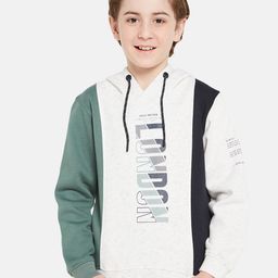Octave Boys Colourblocked Hooded Fleece Pullover Sweatshirt-picture-46