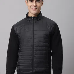 Cantabil Men Black Striped Fleece Sweatshirt-image-20