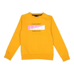 CREMLIN CLOTHING Girls Yellow Printed Sweatshirt-image-19