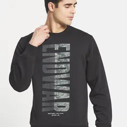 Octave Men Black & Grey Printed Sweatshirt-image-65