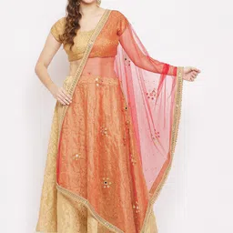 Clora Creation Ethnic Motifs Embroidered Dupatta-image-21