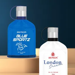 JOHN PHILLIPS Blue Sportz & London Dreams Set Of 2 Long Lasting Eau De Parfum 100 ml Each-picture-27