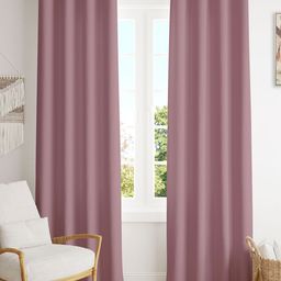 HOMEMONDE Lavender 2 Pieces Black Out Window Curtains-image-66