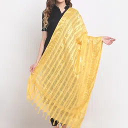 SOUNDARYA Embroidered Muslin Dupatta with Gotta Patti-picture-14