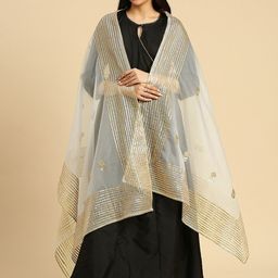 Dupatta Bazaar Embroidered Organza Gotta Patti Dupatta-image-96