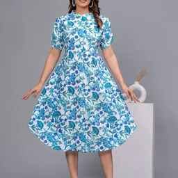 ROOPWATI FASHION Floral Print Maxi Dress-image-37