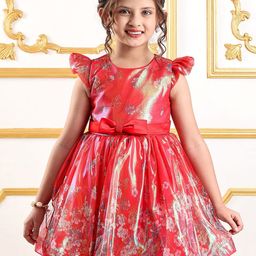 Mark & Mia Girls Floral Printed Fit and Flare Dress-image-47