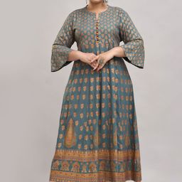 Fashion Zest Women Floral Print Flared Sleeve Maxi Dress-picture-40