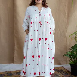 THE INDIAN ETHNIC CO Floral Print A-Line Maxi Dress-picture-16