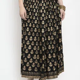Clora Creation Ethnic Motifs Printed Flared Maxi Skirts-picture-34
