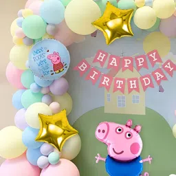 Special You 58-Pcs Pink Textured Balloons Banner Tape Birthday Decoration Set-picture-38