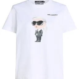 Karl Lagerfeld Women Printed Pockets T-shirt image 4