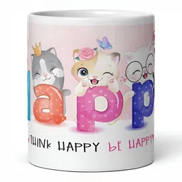 Mr UVD White & Blue Graphic Printed Ceramic Mug 350 ml image 2