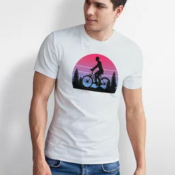 Seekbuylove Men Graphic Printed Round Neck Short Sleeve Bio Finish T-shirt-picture-31