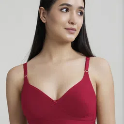 SALIENT BRA & PANTIES Women Solid Full Coverage Non Padded Non-Wired Bra image 3