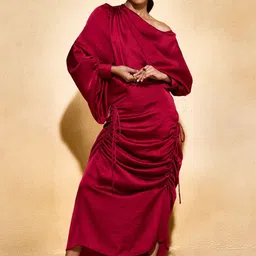 ECHO STUDIO One Shoulder Top With Gathered Skirt Co-Ords image 2