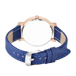 CSAMON Women Patterned Dial & Textured Straps Analogue Watch C36RG MINAWH BLU Leather image 4