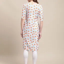 7Threads Women Ethnic Motifs Printed Floral Crepe Kurta image 2