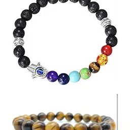 Bilqis Set Of 2 Artificial Beaded Elasticated Bracelets-image-49