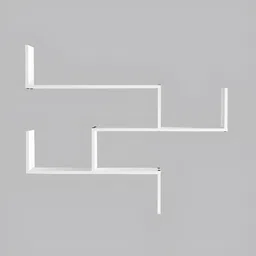 SIVOM White Multipurpose Modular Wall Shelves image 4